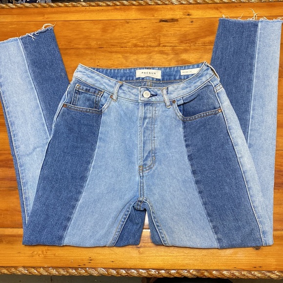 PACSUN multicolored mom jeans, size 25 - Picture 2 of 9